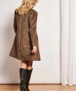 Smashed Lemon Forest Colours 60's Coat Brown New In 9 Smashed Lemon Forest Colours 60's Coat Brown New In