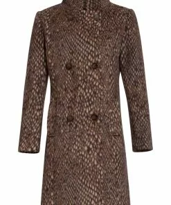 Smashed Lemon Forest Colours 60's Coat Brown New In