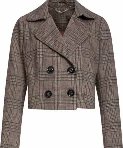 Smashed Lemon Model My Houndstooth 60's Jacket Beige