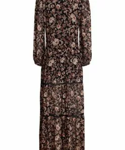 Smashed Lemon Bohemian Love 70's Maxi Dress Black Brown New In