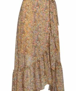 New In Smashed Lemon Flower Fields 60's Skirt Yellow