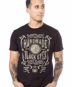New In Sourpuss Mens Black Eye T-Shirt Black