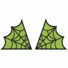 New In Sourpuss Spiderweb Collar Patch Set Green 1 New In Sourpuss Spiderweb Collar Patch Set Green