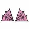 Sourpuss Spiderweb Collar Patch Set Pink New In 2 Sourpuss Spiderweb Collar Patch Set Pink New In