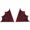 Sourpuss Spiderweb Collar Patch Set Red New In 2 Sourpuss Spiderweb Collar Patch Set Red New In