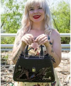 Sourpuss Locked Out Glossy Bag Black