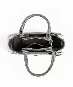 New In Sourpuss Locked Out Striped Bag Black White