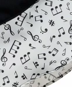 Steady Clothing Music Note Thrills 50's Swing Skirt Black White New In