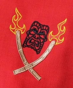 New In Steady Clothing Mens Tropical Itch Bowling Shirt Black Red