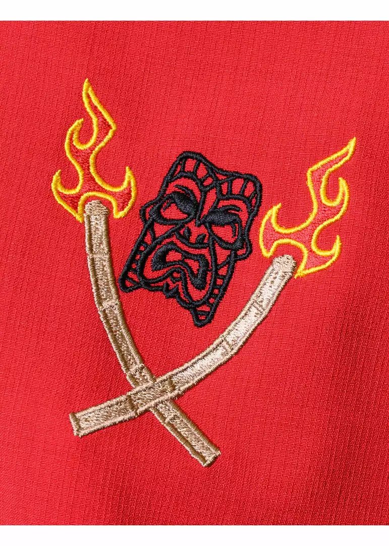 New In Steady Clothing Mens Tropical Itch Bowling Shirt Black Red 4 New In Steady Clothing Mens Tropical Itch Bowling Shirt Black Red