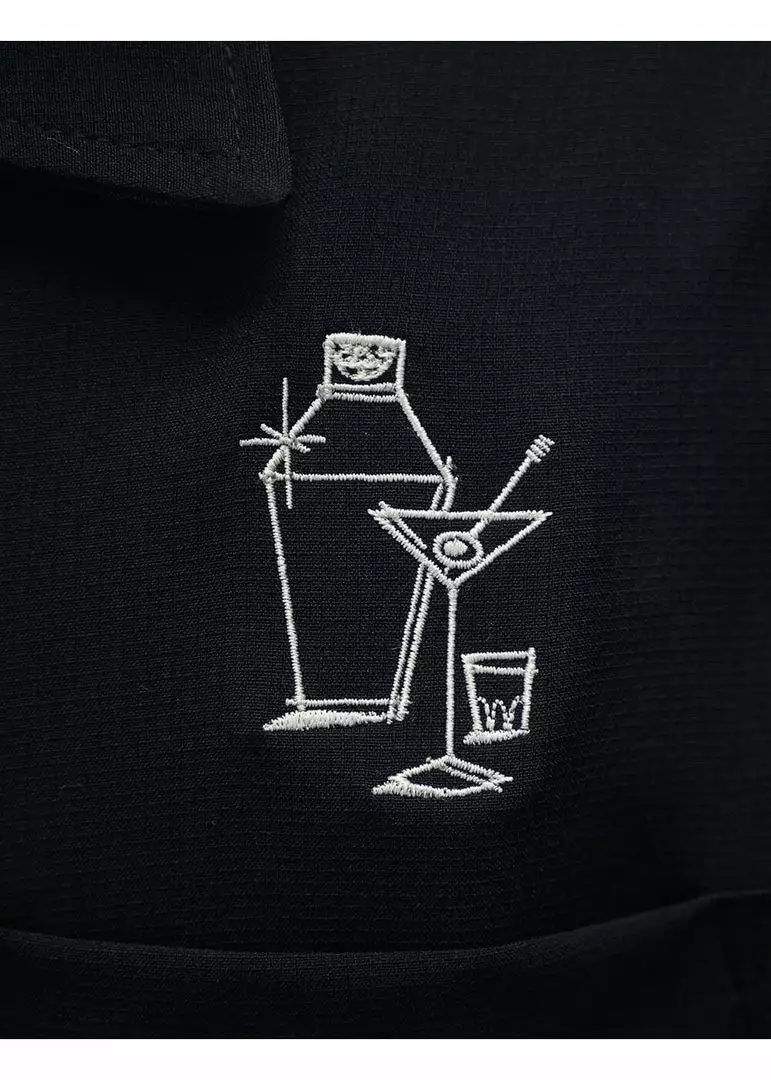 Steady Clothing Mens Palm Springs Cocktail Bowling Shirt Black Green 4 Steady Clothing Mens Palm Springs Cocktail Bowling Shirt Black Green