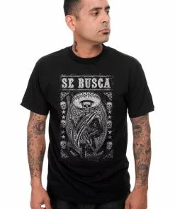 Steady Clothing Mens Se Busca T-Shirt Black