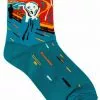 New In Succubus Art Munch The Scream Socks Multi 1 New In Succubus Art Munch The Scream Socks Multi