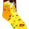 Succubus Art Klimt The Kiss Socks Yellow New In