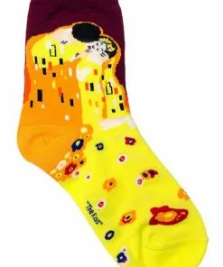 Succubus Art Klimt The Kiss Socks Yellow New In
