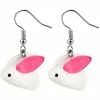 New In Succubus Bunny Earrings White Pink 2 New In Succubus Bunny Earrings White Pink