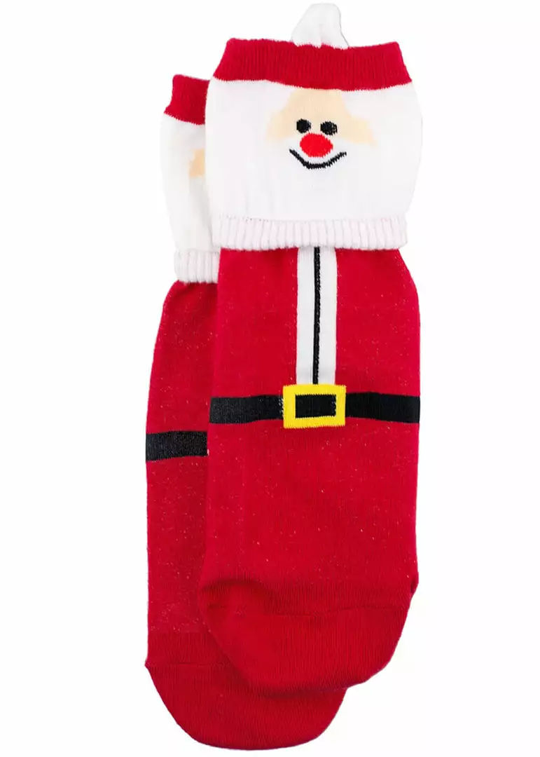 New In Succubus Christmas Santa Claus Socks Red 3 New In Succubus Christmas Santa Claus Socks Red