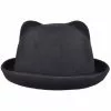 Succubus Headwear Kitty Cat Bowler 60's Hat Black New In 1 Succubus Headwear Kitty Cat Bowler 60's Hat Black New In