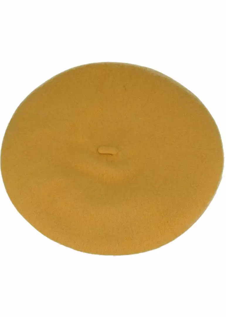 Succubus Headwear Sandy 60's Beret Mustard 4 Succubus Headwear Sandy 60's Beret Mustard