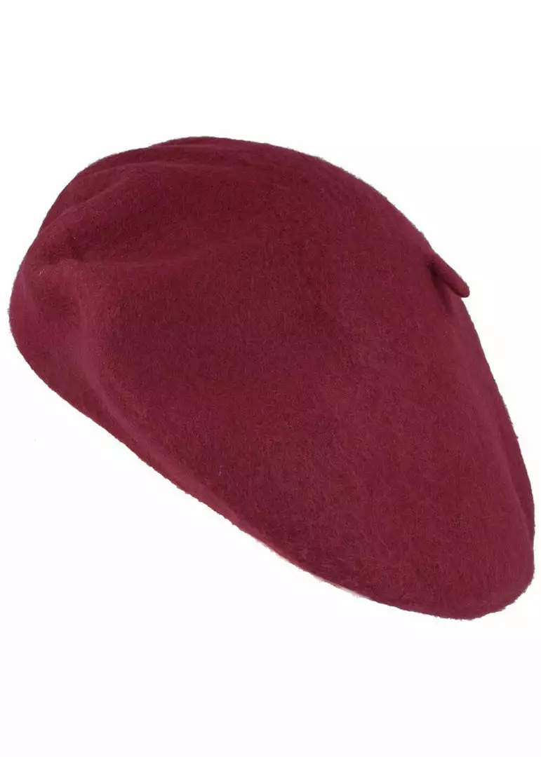 Succubus Headwear Sandy 60's Beret Wine 3 Succubus Headwear Sandy 60's Beret Wine