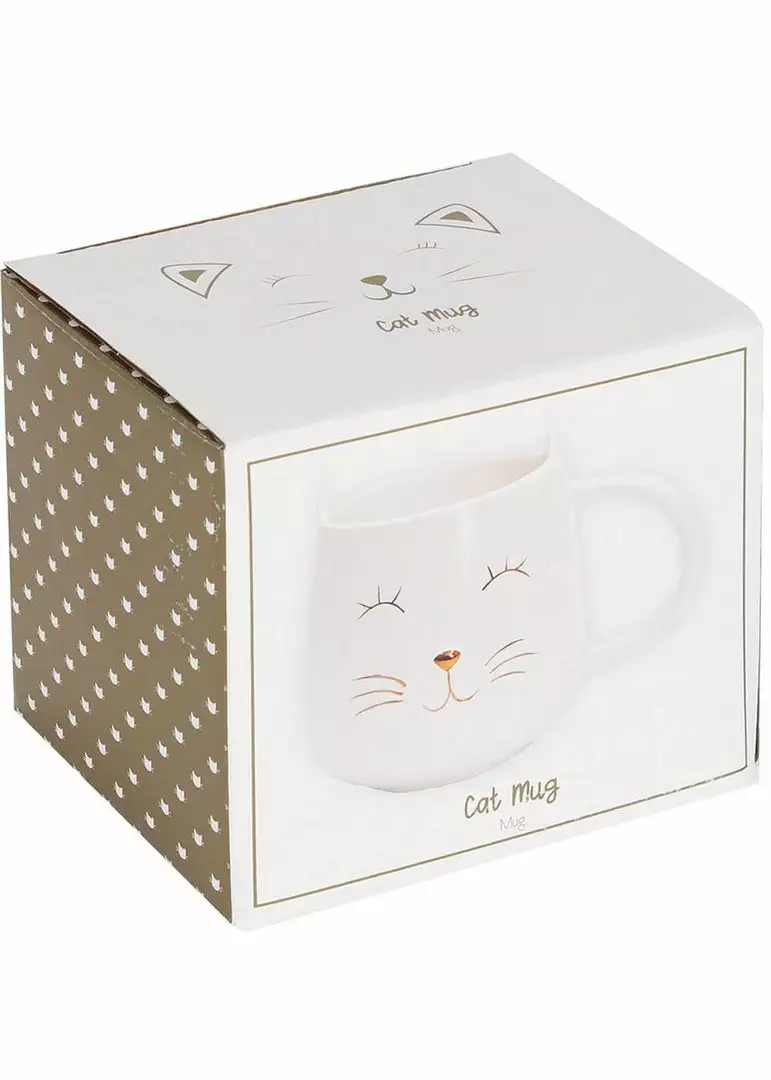 Succubus White Cat Face Mug White 4 Succubus White Cat Face Mug White