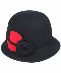 Succubus Headwear Naomi 60's Cloche Hat Black New In