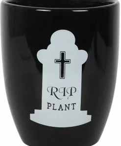 New In Succubus RIP Plant Gothic Planter Black