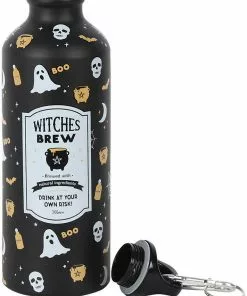 New In Succubus Halloween Witches Brew Metal Waterbottle Black