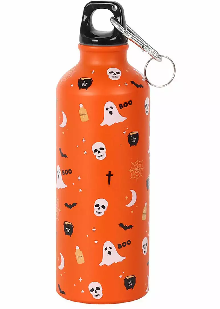 Succubus Halloween Bat Wings Potion Metal Waterbottle Orange 5 Succubus Halloween Bat Wings Potion Metal Waterbottle Orange
