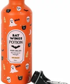 Succubus Halloween Bat Wings Potion Metal Waterbottle Orange 9 Succubus Halloween Bat Wings Potion Metal Waterbottle Orange