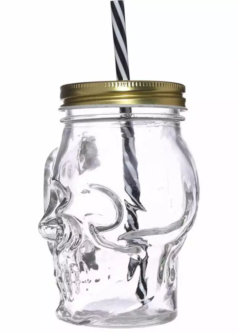 Succubus Gifts Skull Drinkingjar With Lid And Straw 5 Succubus Gifts Skull Drinkingjar With Lid And Straw