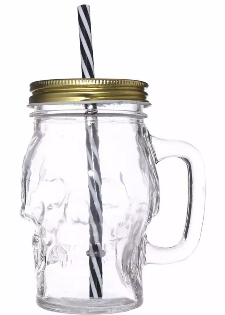 Succubus Gifts Skull Drinkingjar With Lid And Straw 6 Succubus Gifts Skull Drinkingjar With Lid And Straw