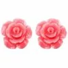 New In Succubus Jewels Rose Stud Earrings Pastel Pink