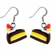 Succubus Jewels Piece Of Cake Drop Earrings Brown