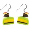 Succubus Jewels Piece Of Cake Drop Earrings Green New In 1 Succubus Jewels Piece Of Cake Drop Earrings Green New In