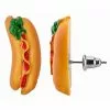 Succubus Jewels Fast Food Hot Dog Stud Earrings New In