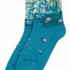 Succubus Monet Water Lillies Socks Aqua Blue New In 2 Succubus Monet Water Lillies Socks Aqua Blue New In