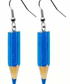 Succubus Jewels Pencils Earrings Blue