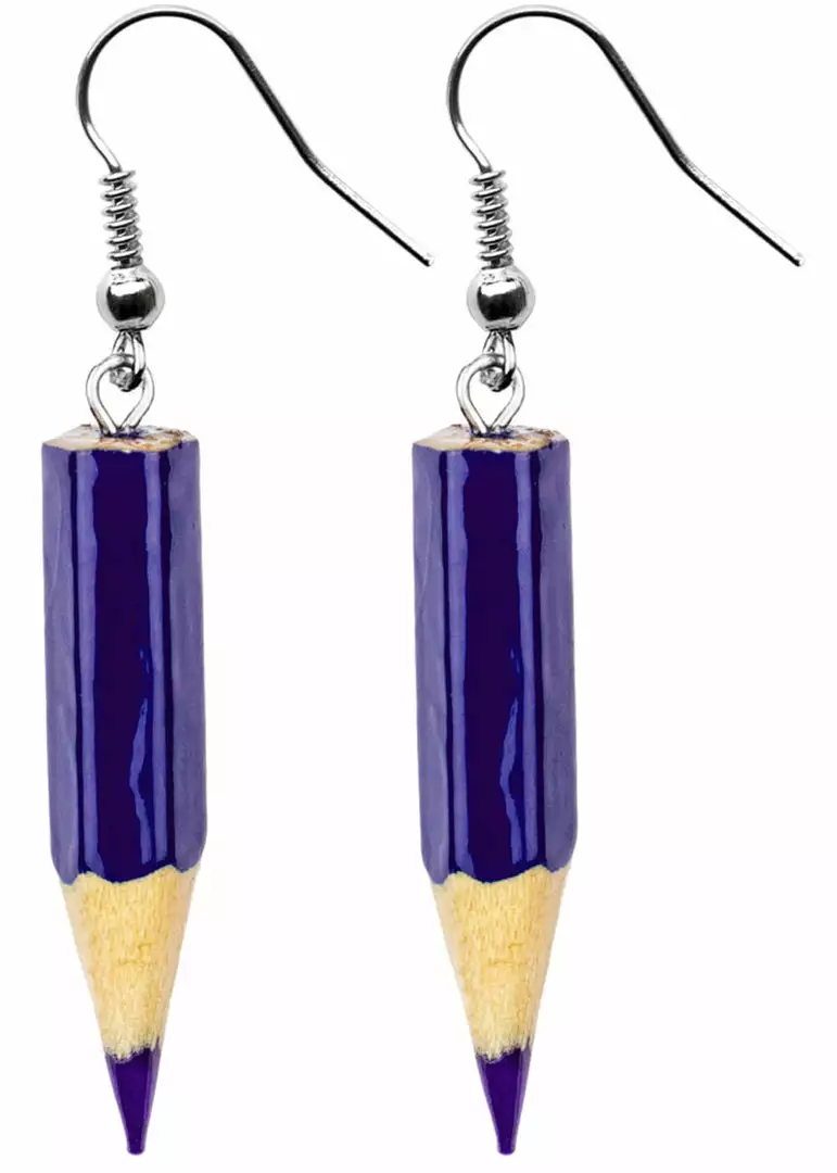 New In Succubus Jewels Pencils Earrings Purple 3 New In Succubus Jewels Pencils Earrings Purple