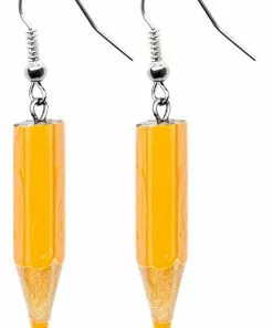 Succubus Jewels Pencils Earrings Yellow New In
