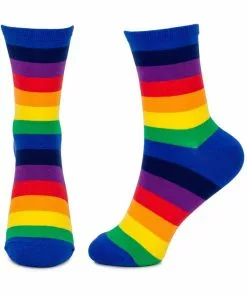 Succubus Blue Rainbow Socks Multi New In