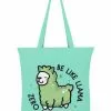 Succubus Gifts Llama Zero Drama Totebag Mint