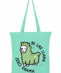 Succubus Gifts Llama Zero Drama Totebag Mint