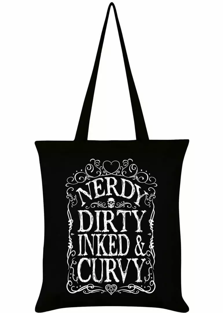Succubus Gifts Nerdy Dirty Inked & Curvy Totebag Black 3 Succubus Gifts Nerdy Dirty Inked & Curvy Totebag Black