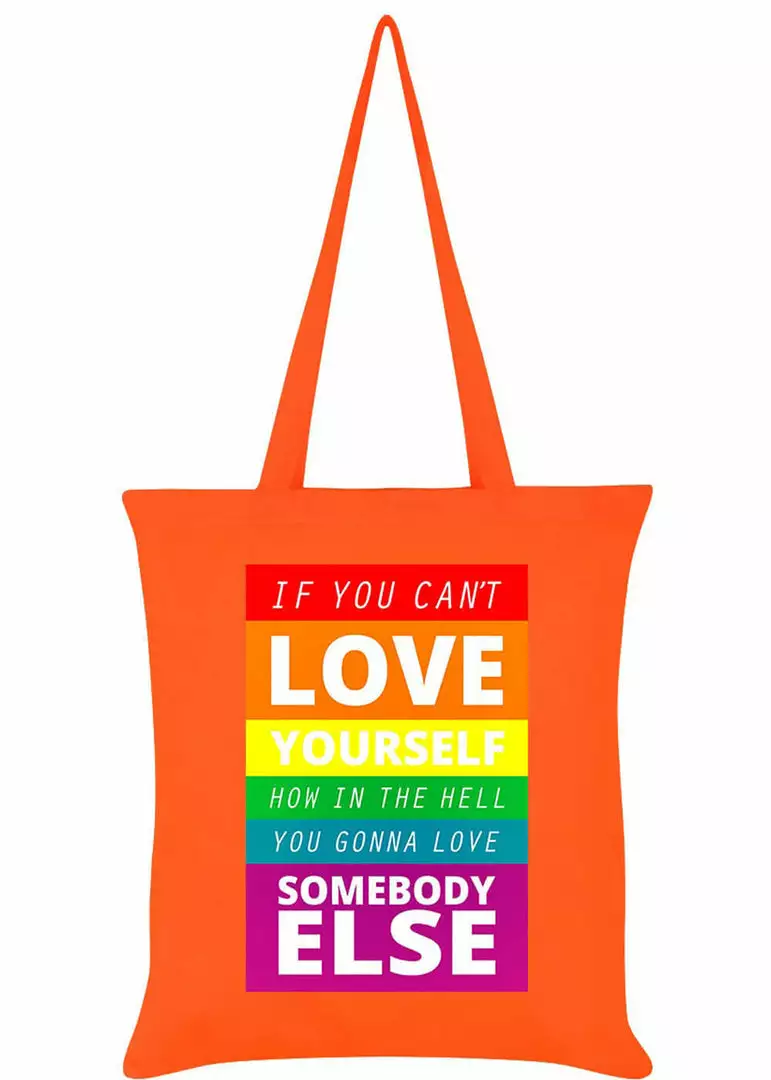 Succubus Gifts If You Can't Love Yourself Totebag Orange New In 3 Succubus Gifts If You Can't Love Yourself Totebag Orange New In
