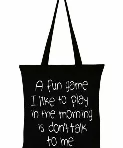 New In Succubus Gifts Don't Talk To Me Totebag Black