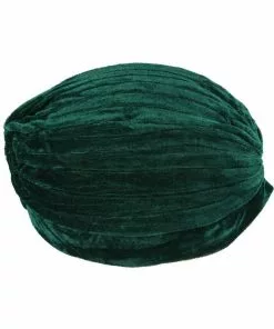 Succubus Headwear Velvet 20's Turban Green