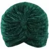 Succubus Headwear Velvet 20's Turban Green