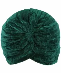 Succubus Headwear Velvet 20's Turban Green