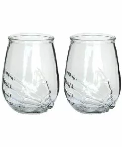 Succubus Gifts Skeleton Hand Set Glasses
